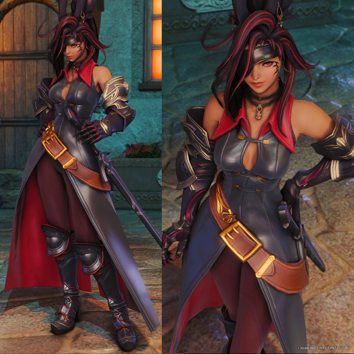 #FF14 #ヴィエラ
バトルフィールドローズ
胴は真っ黒には染まらないけど高級な質感&amp;何でも合わせられそうな良いデザインでこれはお買い得すぎ
ついでに羽も売って欲しかった（ｾﾞﾚﾆｱｧ…