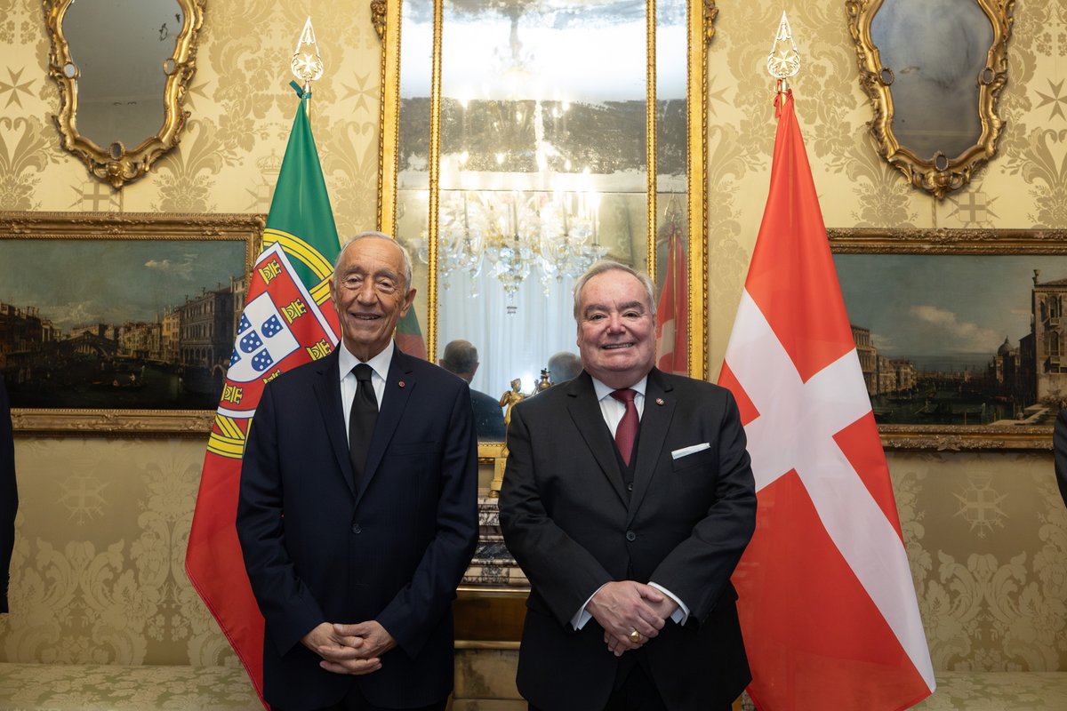 President of #Portugal was received today by the Grand Master of the #OrderofMalta. President Marcelo Rebelo de Sousa expressed his deep appreciation for the Order’s humanitarian action worldwide and in the country.
orderofmalta.int/news/visit-pre…