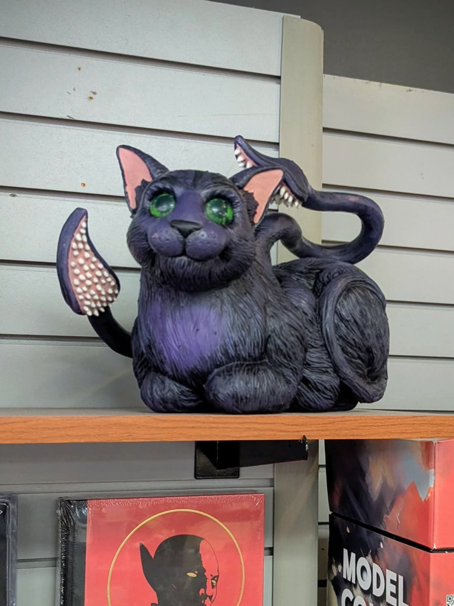 Welcome to the newest member of the Misty crew, Blink the Displacer Kitten! We have a menagerie of fantastical creatures at the Mountain.