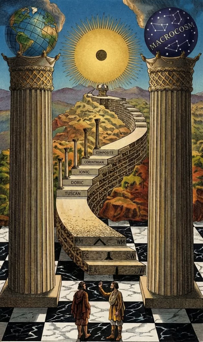 LogIgualdad105's tweet photo. Los #Rituales #Masónicos no son vago protocolo, sino estructuras superiores que él Yo, utiliza como cimientos de su #Templo interno; se construyen #Tenida a Tenida en lo sagrado de la dimensión espiritual. #Simbolismo y #filosofía son las armas del #cantero durante esta travesía. https://t.co/nBTmwTJHFs