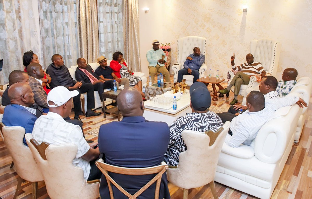rigathi's tweet photo. This evening, with several leaders, we condoled with the family of Hon. Jamleck Kamau at his Nairobi home following the loss of his dear mother, Mama Jane Wanjiku Kamau.

Mama Jane Wanjiku Kamau made great contribution to the society through her piety and outstanding commitment to family. 

As the family prepares to lay their matriarch to rest, we stand with them in prayer. May God give them strength at this difficult moment and may her soul rest in peace.

The leaders included Senator @HonNyutu, Hon. @OnesmusNgogoyo, Hon. Kamau Munyoro, Hon. @WakiliEdward, Hon. Jayne kihara, Hon. Mwago Maina, EALA MP @kaninikega1; Former MPs Hon. Maina Kamanda, Hon. @Wakabando, Hon. Maina Kiai and Hon. Peter Mwathi former PSs Joseph Irungu, and @wnyakera and several @DCP_Democracy  aspirants.