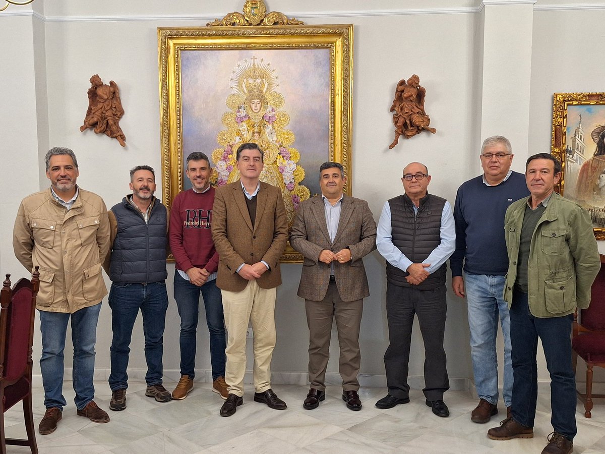 En la sede de la Matriz en Almonte se celebraba la semana pasada la primera reunión oficial preparatoria del Plan Romero 2026 junto a Pepe Correa, el Delegado del gobierno en Huelva de la Junta de Andalucía.