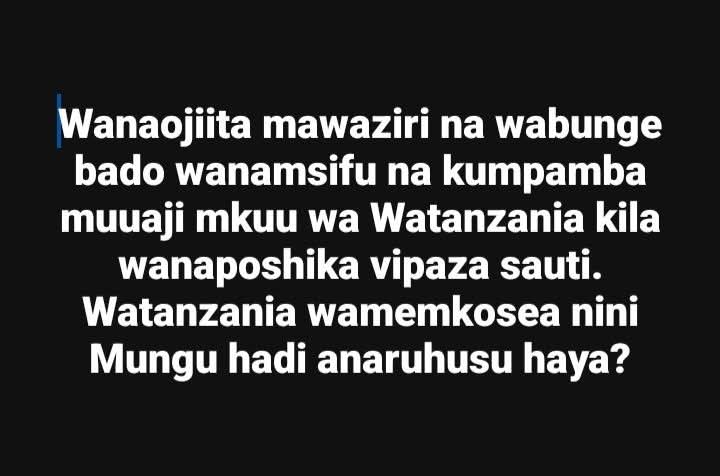 Watanzania wamemkosea nini Mungu?