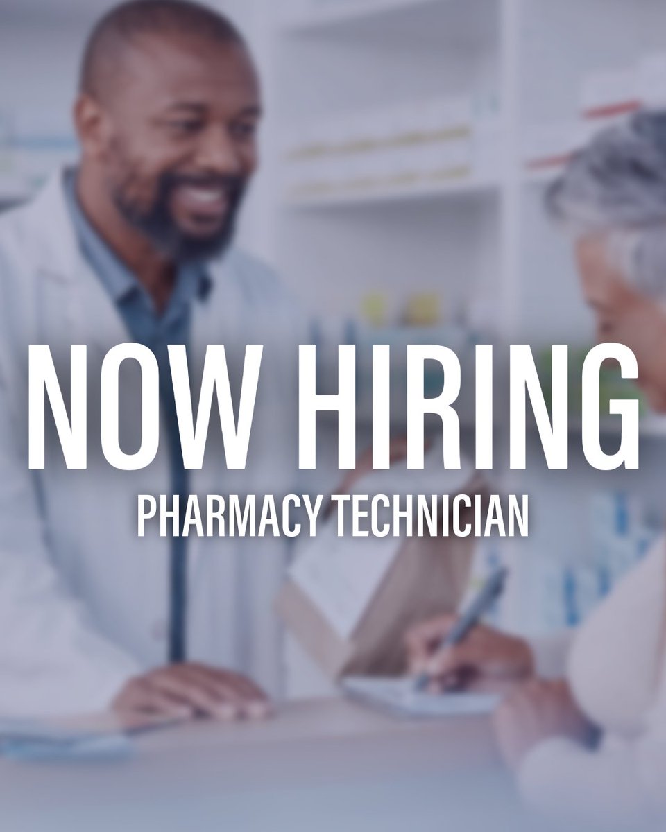 SMA Healthcare is currently hiring Pharmacy Technicians in Volusia County. 

Join a dedicated team committed to supporting our community through safe, effective, and compassionate care. 

Visit smahealthcare.e3applicants.com/careers/ to apply today.
