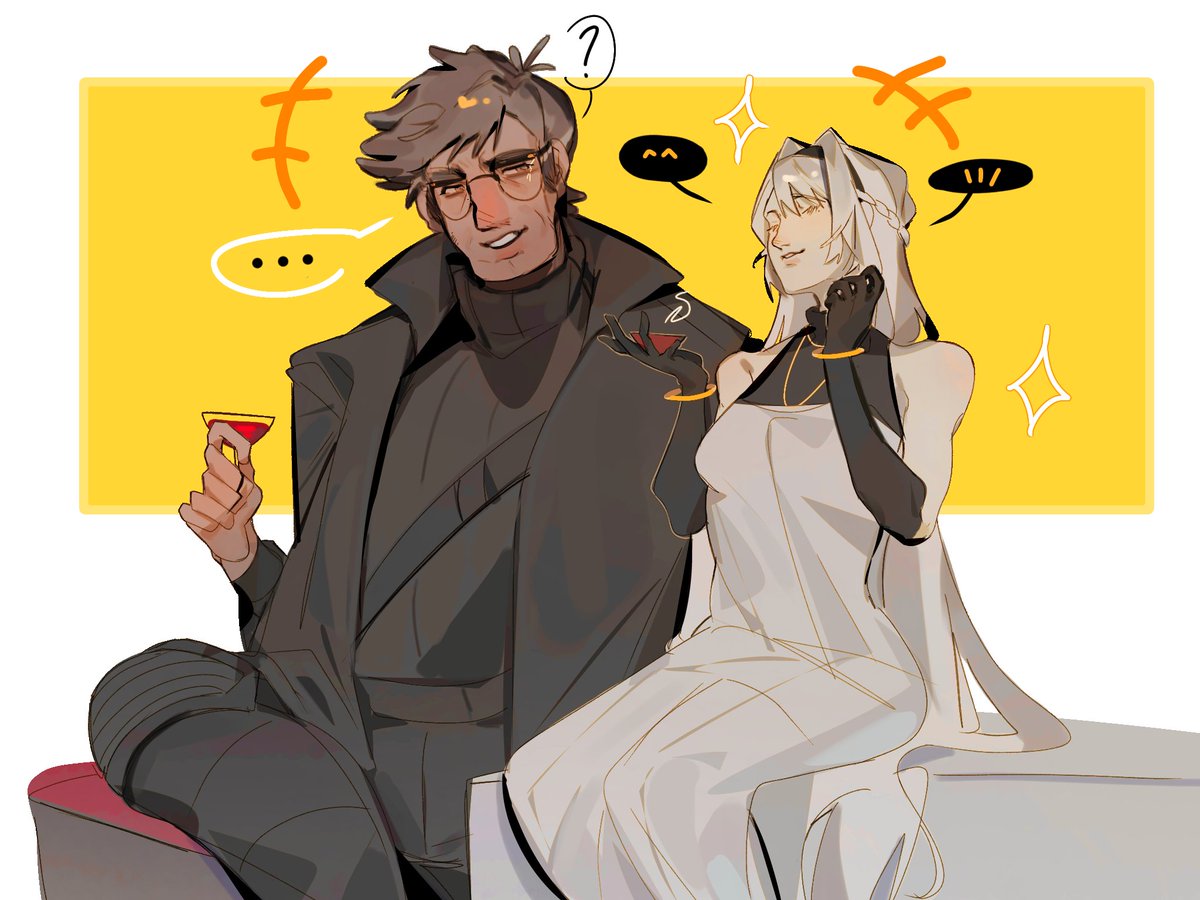 HoUChan404's tweet photo. he was wine man and she was tea girl https://t.co/H2tHmsm17h