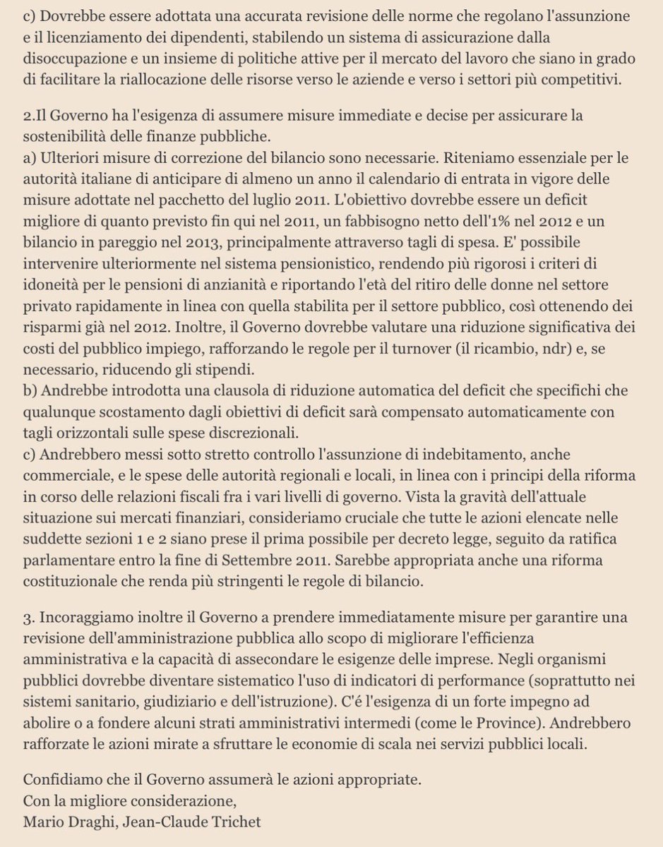 Scusate, forse sono io che non ci arrivo: esiste un singolo motivo per cui noi dobbiamo ascoltare come un oracolo la persona che ha firmato questa lettera, ma anche l’autorizzazione all’acquisto di Antonveneta da parte di MPS?