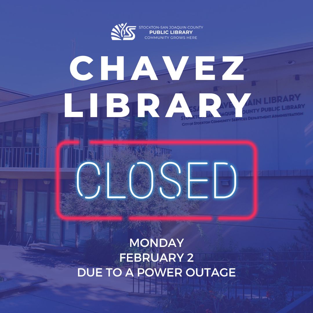 The Chavez  Library will be closed today due to a power outage.