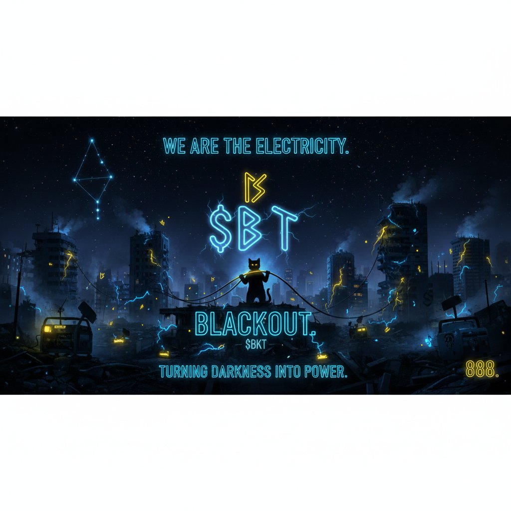 BlackoutSol's tweet photo. "Why $BKT? Because every trade lights up a window in Ukraine. 🇺🇦 3% of the tax goes directly to power supplies, water, and heat. We are turning FUD into Light. 💡💎 #CryptoDonation #Blackout" https://t.co/ZDM9zxWmu0