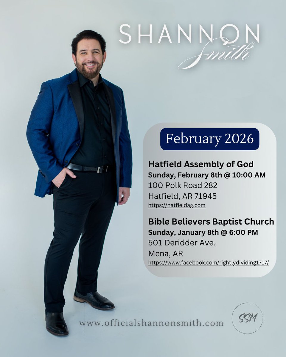 ShannonWSmith's tweet photo. Looking forward to being back in Arkansas on Sunday, February 8th. We’re going to have a great time!

#shannonsmithmusic #officialshannonsmith https://t.co/Gqjs75mJ0j