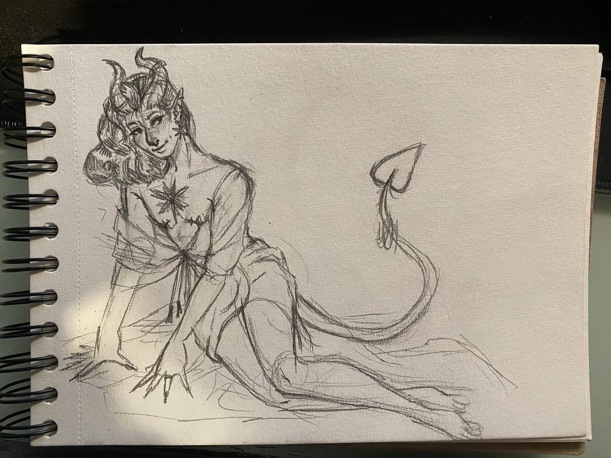 lilcrescentmoon's tweet photo. Amantis, Amantis, Amantis… Mi bardo tiefling que amo mucho dibujar ✨

Para abrir la temporada de San Valentín, aquí un pinup de él 💕💘 https://t.co/ZfrorxgWVb