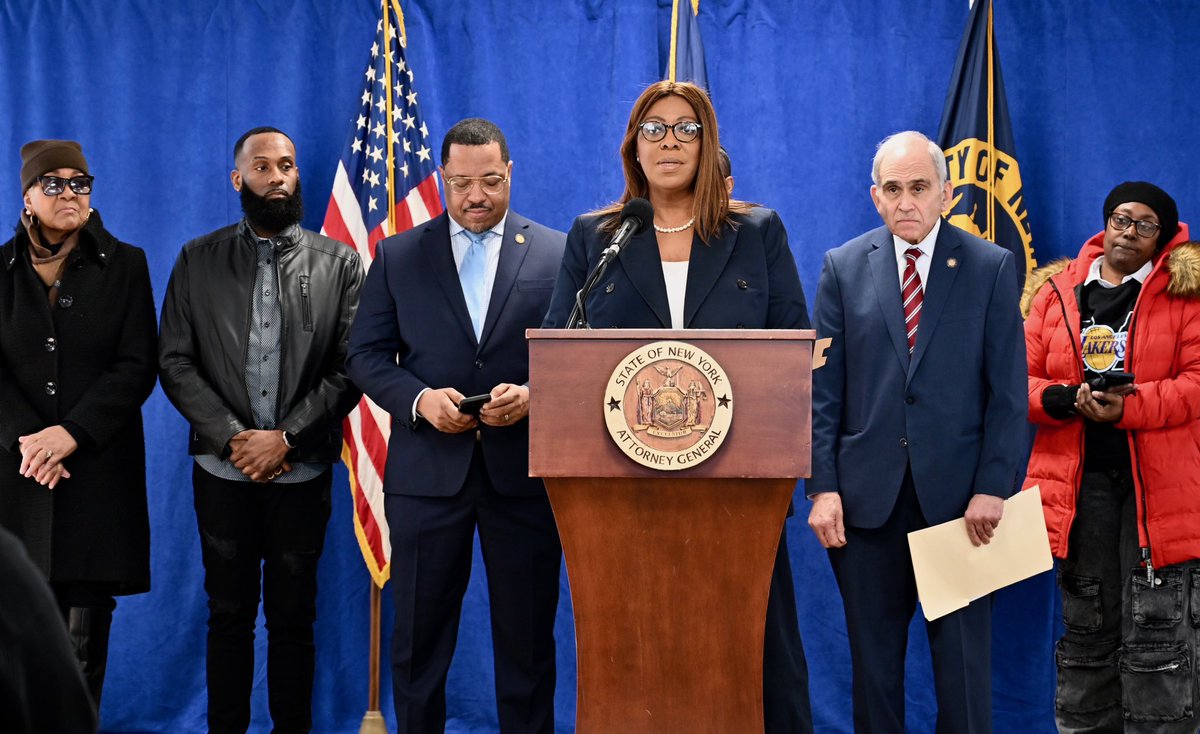 NY AG James tweet media