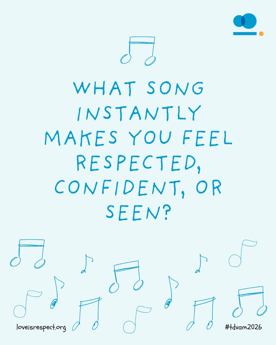 What song or lyrics make you feel strong and respected? Share it with us, and let’s build a playlist together. Your vibe matters, and so does your playlist! #RealLoveRespects  #RespectWeek #TDVAM