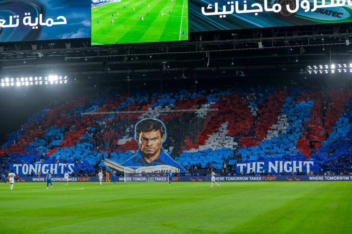 SPL's tweet photo. لوحة فنية مقدمة من جماهير @Alhilal_FC 🧑‍🎨

#دوري_روشن_السعودي | #الهلال_الأهلي https://t.co/aZNIOOqqAU