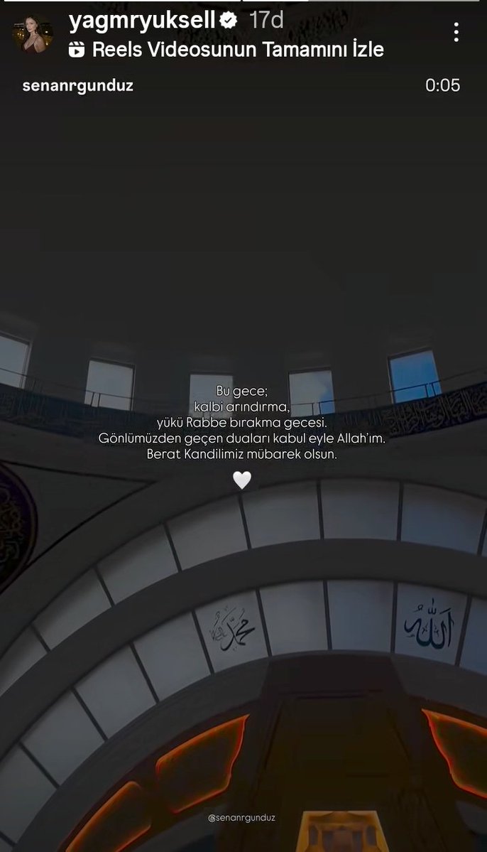 Seninde kandilin mübarek olsun inşallah bebekim Allah bütün dualarını kabul etsin sana mutluluk huzur sağlık ve bolca başarı nasip etsin bu mübarek gecede inşallah Aminn🤲🏻🤍
#YagmurYüksel