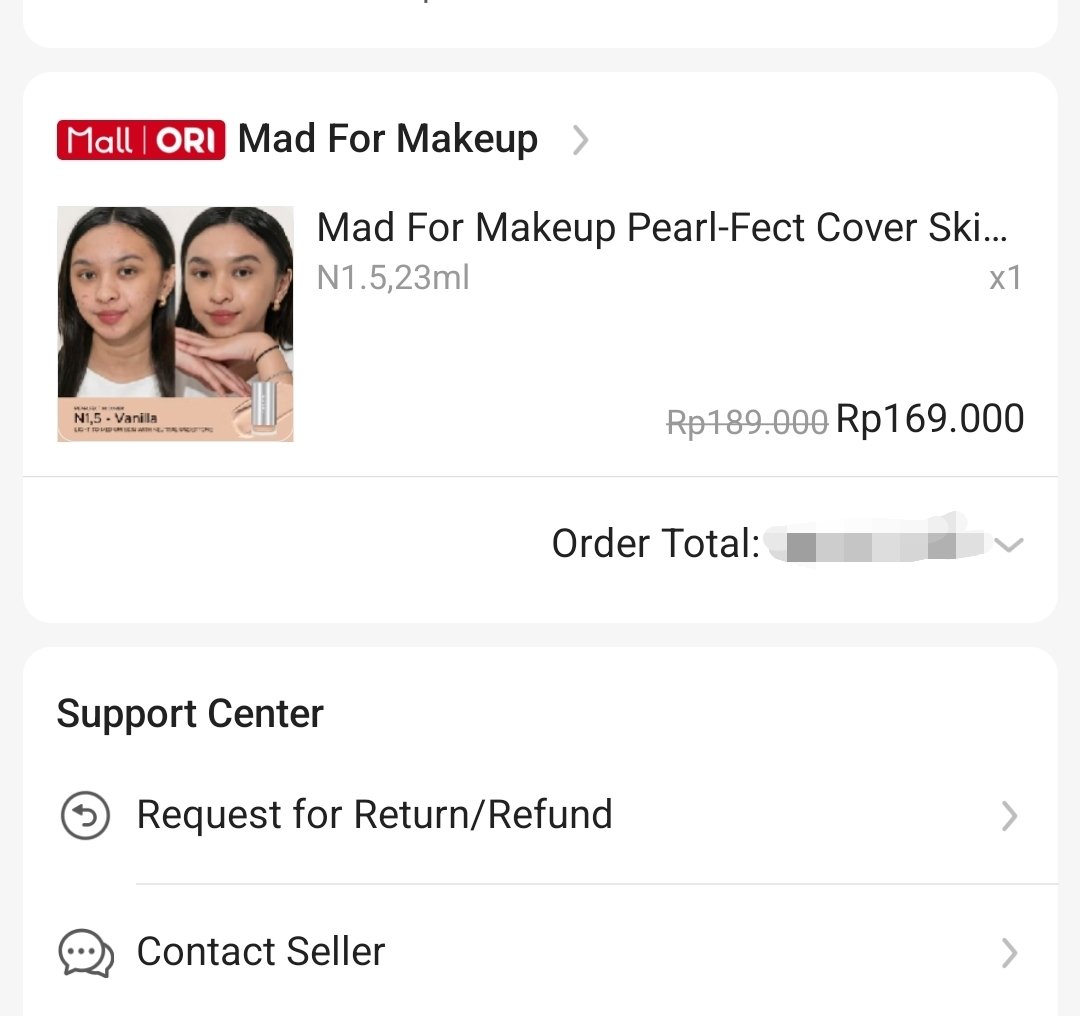 wts skintint mad for makeup shade n1.5 with tube case only 2x pump (105.000)