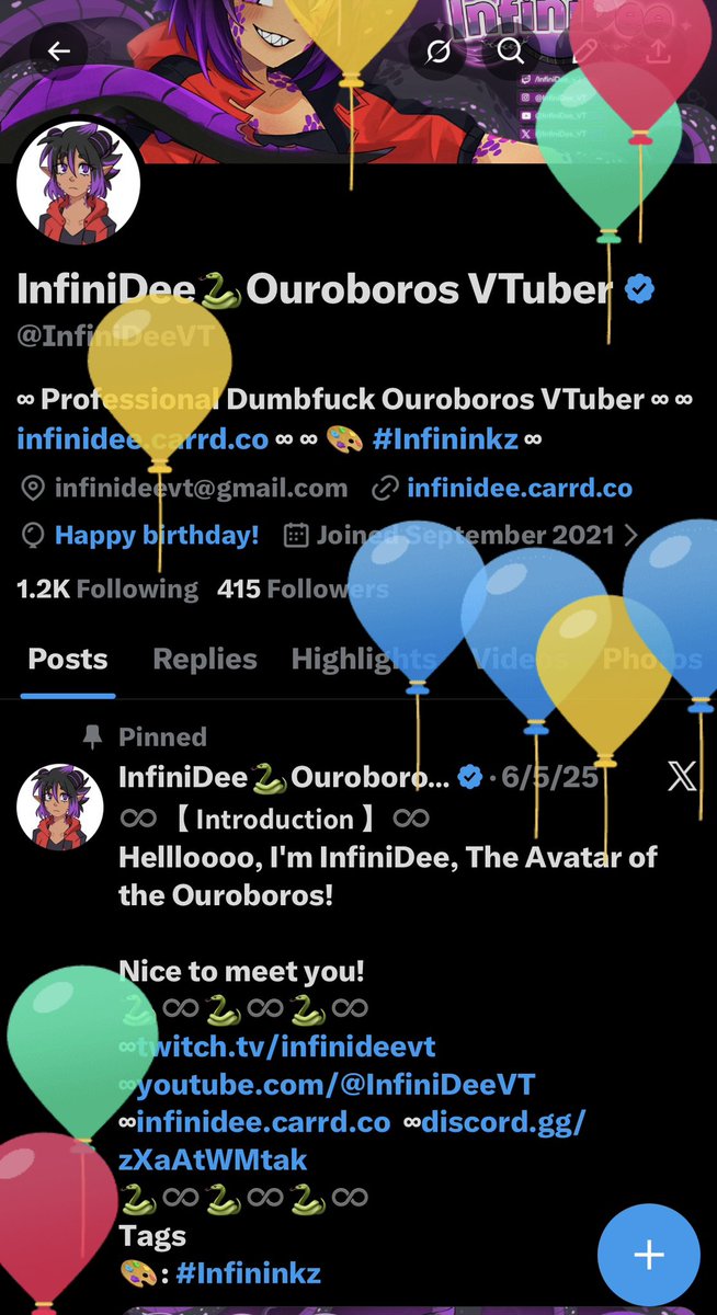 My birthday has come through 👁️