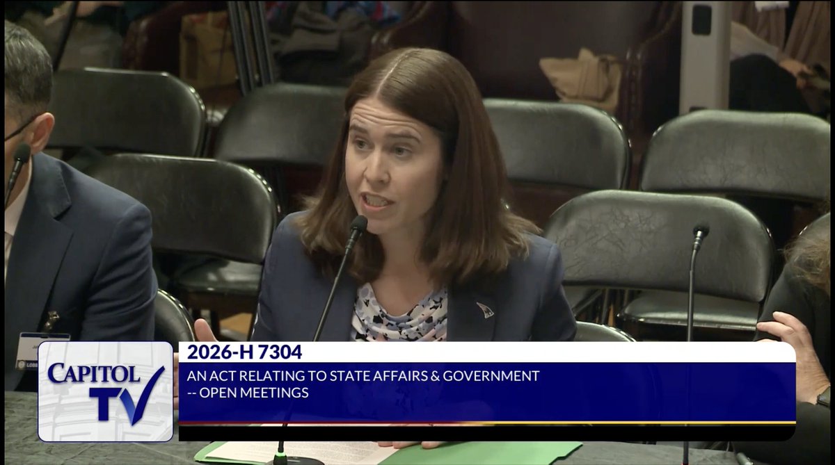 Last week, I testified in support of HB7304, which would expand RI's Open Meetings Act to allow pregnant or postpartum members of public bodies to participate in meetings remotely. Thank you to House Whip <a href="/repkazarian/">Katherine Kazarian</a> for introducing this important bill.