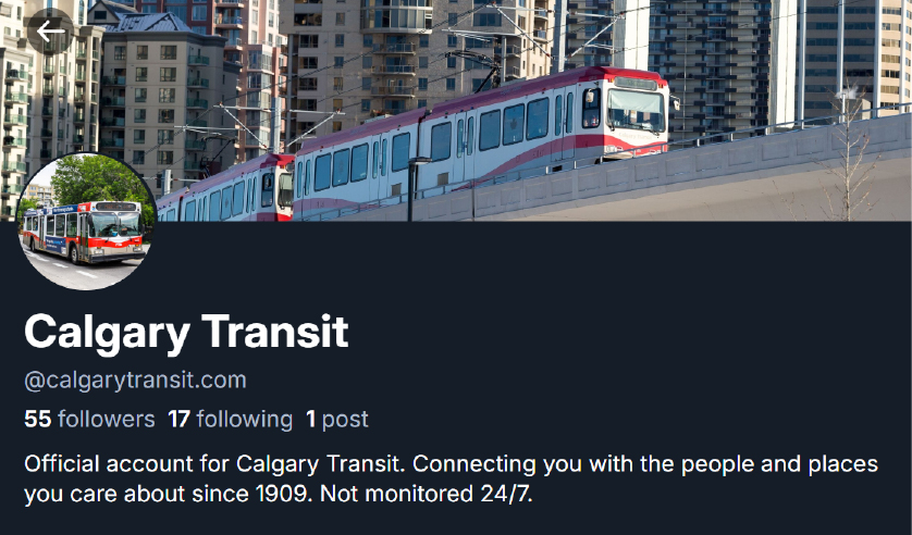 Calgary Transit tweet media