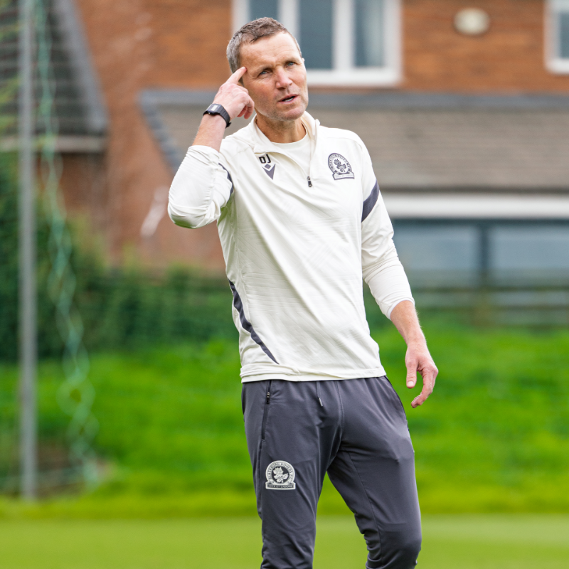 Rovers's tweet photo. 📰 Damien Johnson has been placed in temporary charge of first team affairs following the departure of Valérien Ismaël.

The long-serving #Rovers coach has agreed to lead the team going forward and will be in the dugout when we take on Sheffield Wednesday tomorrow night.

🔵⚪️