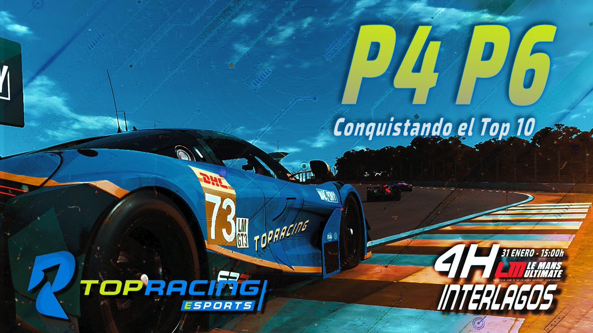 ¡Doble alegría en las 4 Horas de Interlagos! 🇧🇷 
Cerramos el evento con un P4 y un P6 que consolidan el gran nivel de nuestros pilotos en <a href="/LeMansUltimate/">Le Mans Ultimate</a>. La constancia y el ritmo en Brasil nos mantienen en el camino correcto. 🏎️💨

#TopRacing #Simracing #WEC #esports