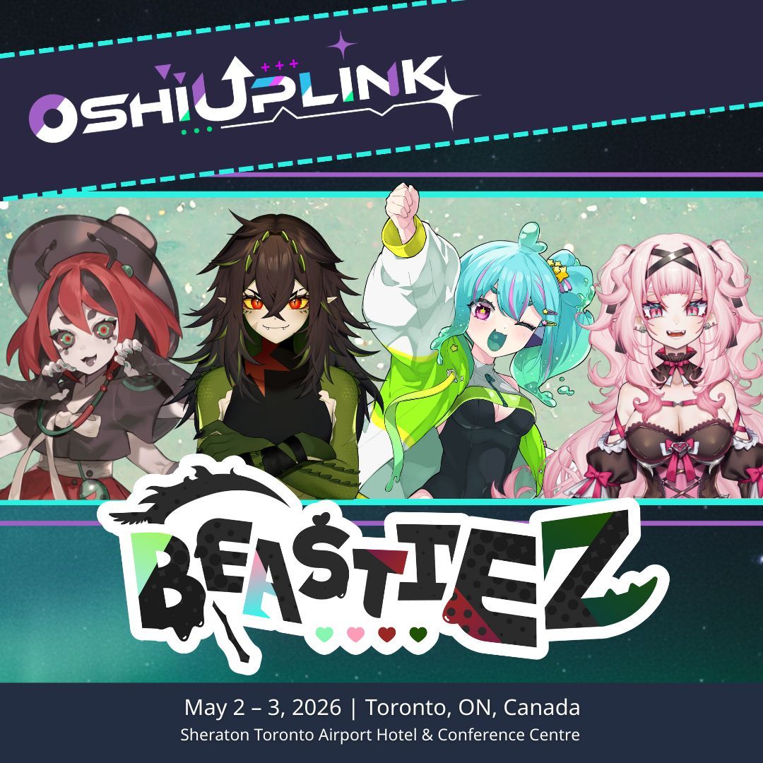 [Guest Announcement] OshiUplink is excited to welcome <a href="/TheBEASTIEZ/">The BEASTIEZ || #VTuber Group</a> to our wonderful Mapleland this year🍁With members 🐞@BeriBug_, 🥀<a href="/ToriOriane/">Tori Oriane🥀</a>, 👽🥒<a href="/PiaPiUFO/">PiaPi 👽🥒Slime Girl VTuber【BEASTIEZ】</a>, and 🐊🐊🐊 <a href="/KairyuCrocodile/">🐊 Crocodile 🐊</a>! It's your Monster Girl VTuber Group. Chasing their Dreams... AND YOU!!🫵