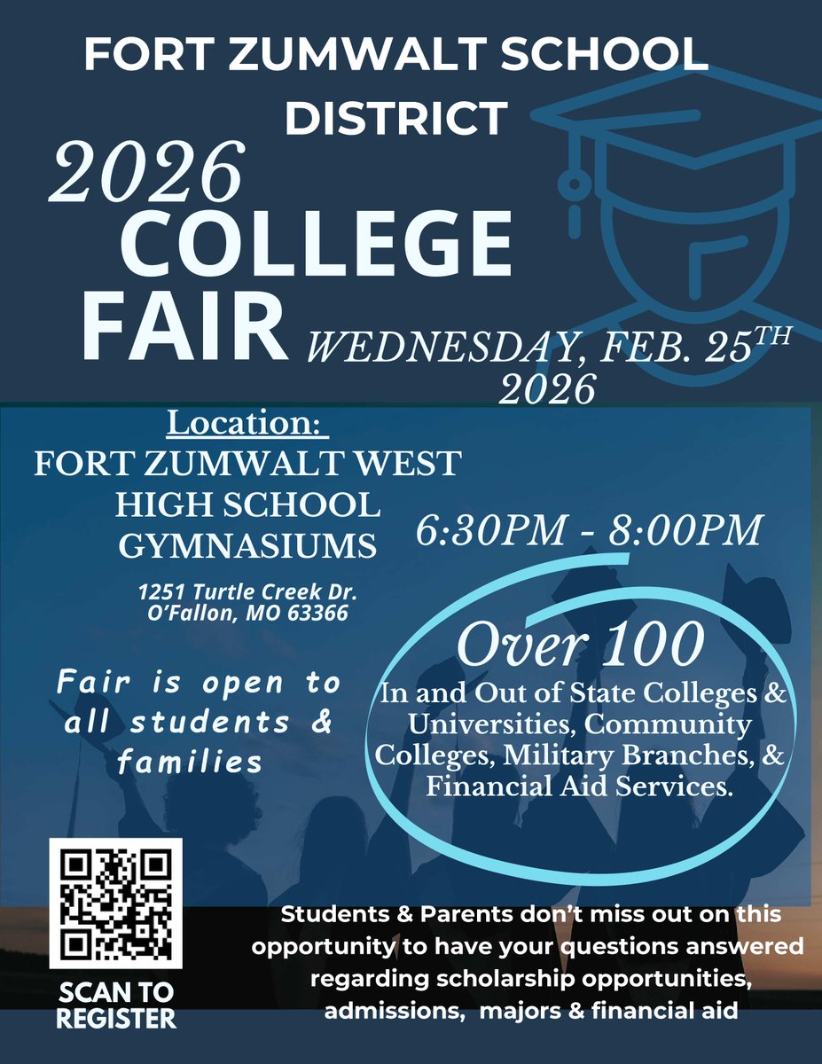 FHCCollege's tweet photo. Open to all students/families, a great opportunity to visit with college reps and do some advance opportunity scouting! https://t.co/ncJn4CvxCQ