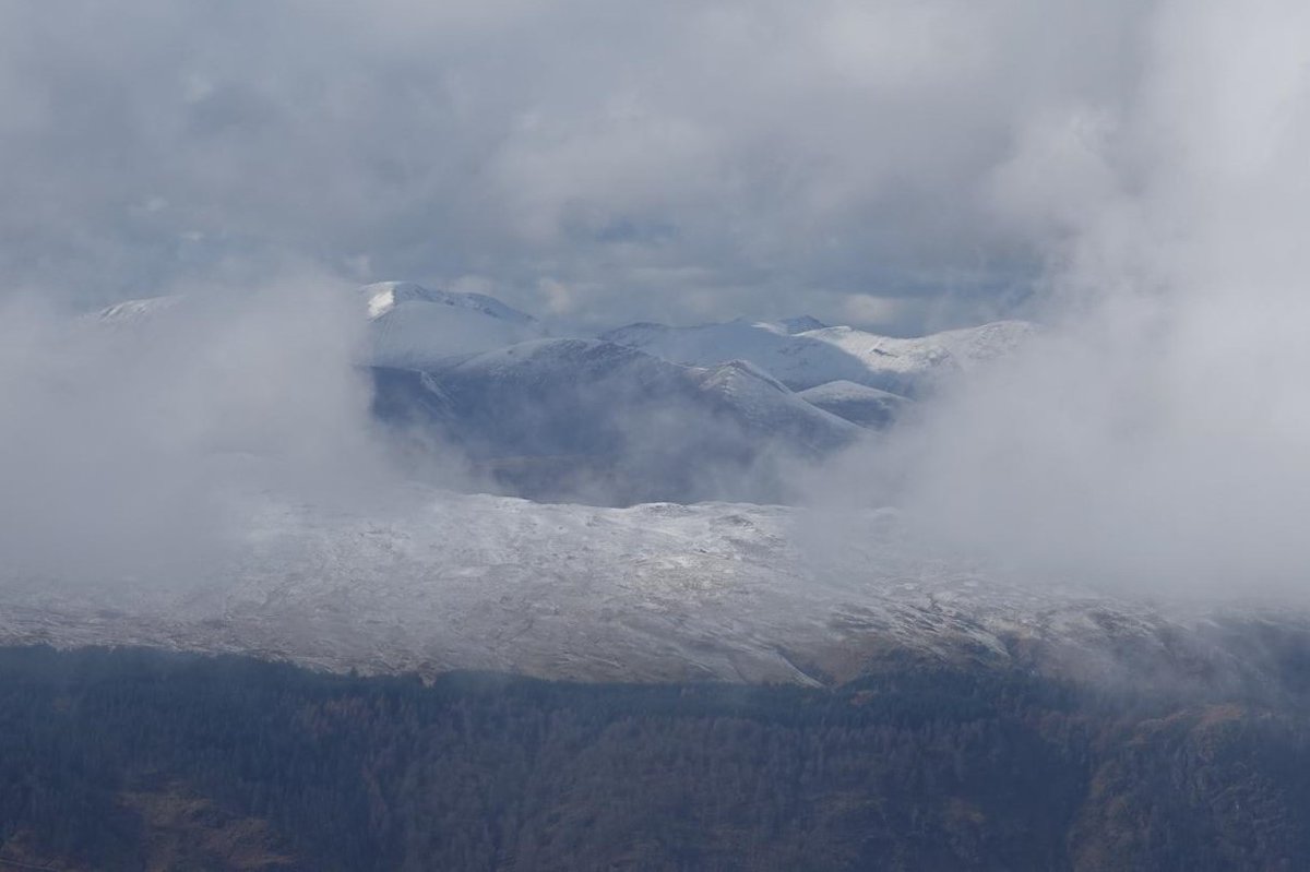 Lake District National Park in winter: