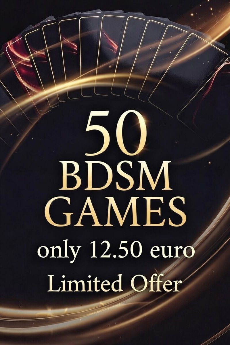 KinkyDeck's tweet photo. 50 BDSM games. Forbidden.Femdom • Humiliation • Denial • DDLG • Pet Play • Punishments 5,000+ tasks to break you beautifully
€500+ value → 12.50 € (limited time)
Buy before the price matches the gold in this image https://t.co/QoklfTWsLU https://t.co/6N3cvXw5IY
