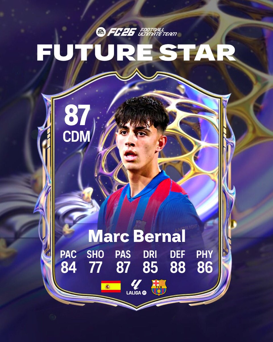 🇪🇸MARC BERNAL FUTURE STAR🇪🇸

Hemos tenido el equipo 1 con la ausencia de algún jugador como este Marc Bernal⭐️.

Que jugador te gustaría ver a ti en el Equipo 2?🤔

🖌 <a href="/vanfifa_fut/">UPC VanFut</a>