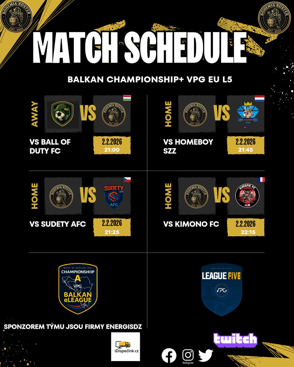 Dnes nám začíná druhý hrací týden! 

Na Balkáně se pokusíme navázat na skvělý úvodní týden, v Evropě to máme trochu na houpačce, uvidíme se dnes večer na streamu!

<a href="/VPGEurope/">Virtual Pro Gaming | Europe</a> <a href="/VPGBalkan/">Virtual Pro Gaming Balkan™️</a>