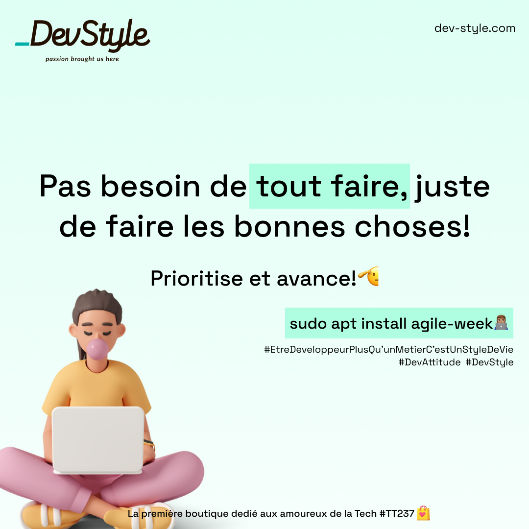 _devstyle's tweet photo. 𝐬𝐮𝐝𝐨 𝐚𝐩𝐭 𝐢𝐧𝐬𝐭𝐚𝐥𝐥 𝐚𝐠𝐢𝐥𝐞-𝐰𝐞𝐞𝐤👨🏽‍💻✨

🧑🏽‍💻 dev with style at 𝗱𝗲𝘃-𝘀𝘁𝘆𝗹𝗲.𝗰𝗼𝗺🛍️
#devstyle #cameroon #DevCommunity #TT237 https://t.co/WnbqR81MxS