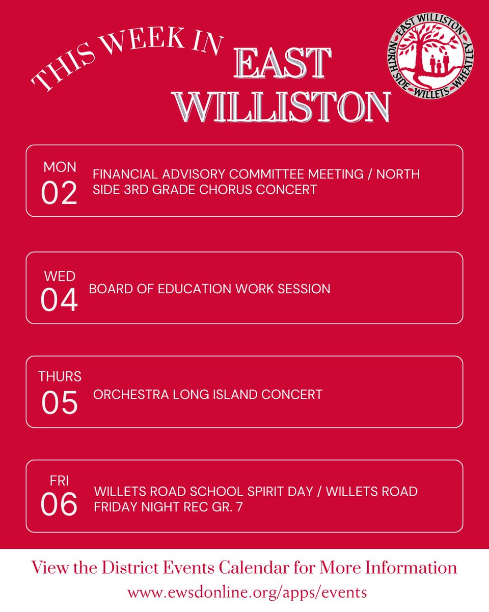 East Williston UFSD tweet media