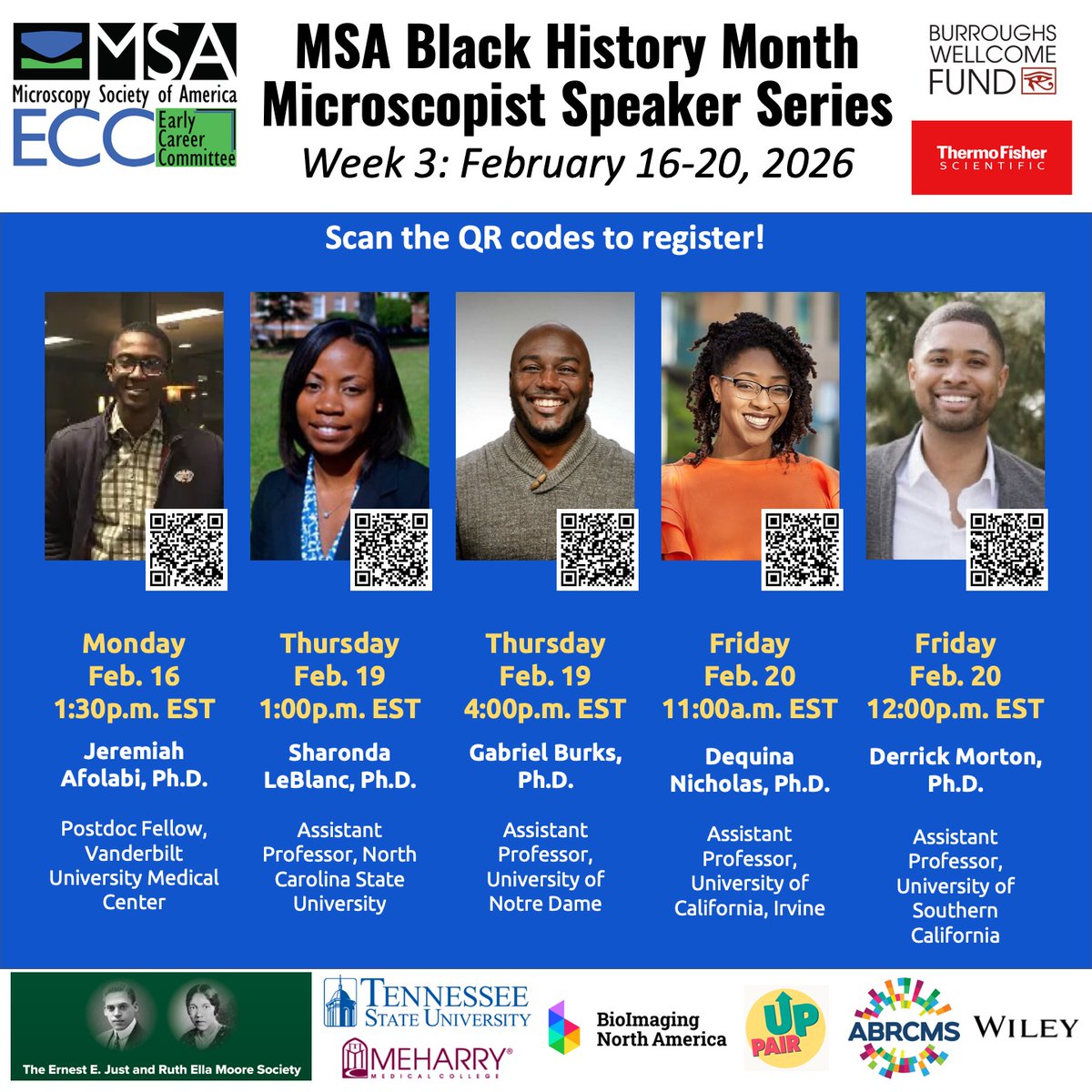 LynniciaM's tweet photo. Join us during February for the #MSA #Microscopy Speaker Series, featuring speakers working and collaborating across 2D imaging, 3D microscopy, and cryo-EM. Register at https://t.co/UoI9tH2P3Y #CryoEM #3DImaging https://t.co/udddYvn7uU