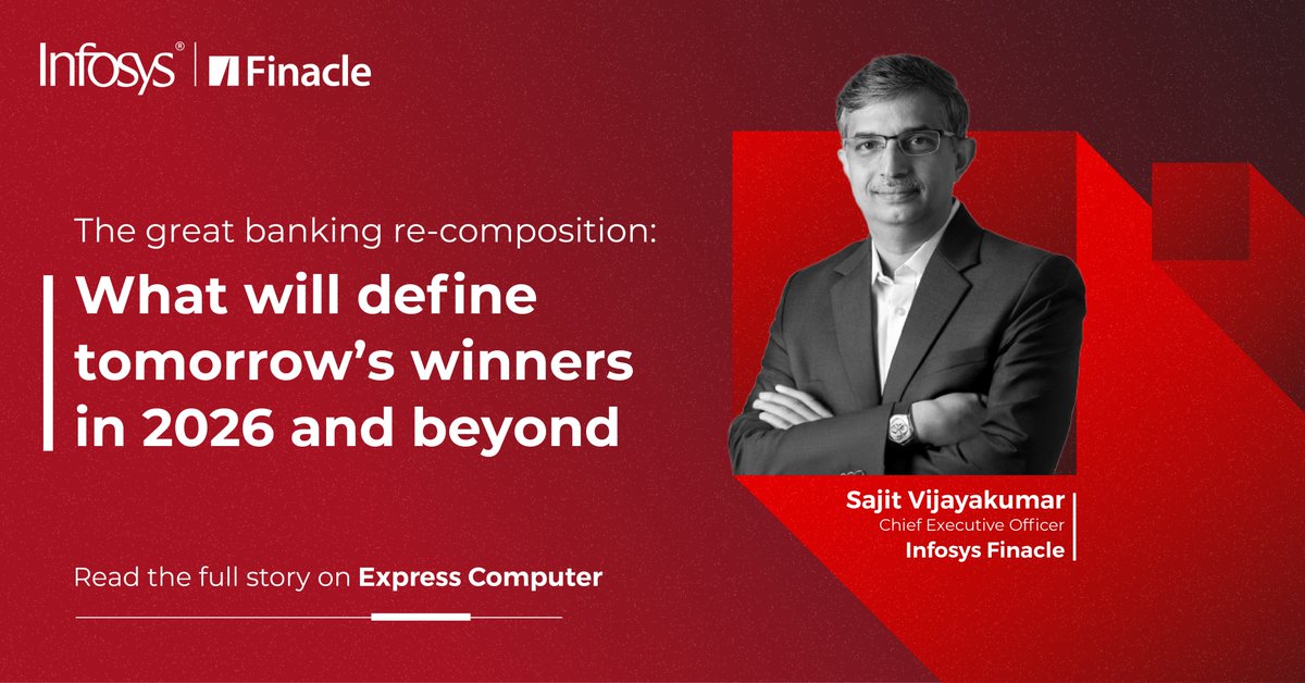 Finacle's tweet image. India’s digital public infrastructure has scaled identity, payments &amp;amp; data nationwide. Now banks must shift from digital‑first to composable, AI‑native &amp;amp; ecosystem‑ready.

Full story: lnkd.in/dWf6fc7V

#FutureOfBanking #AIFirstBanking