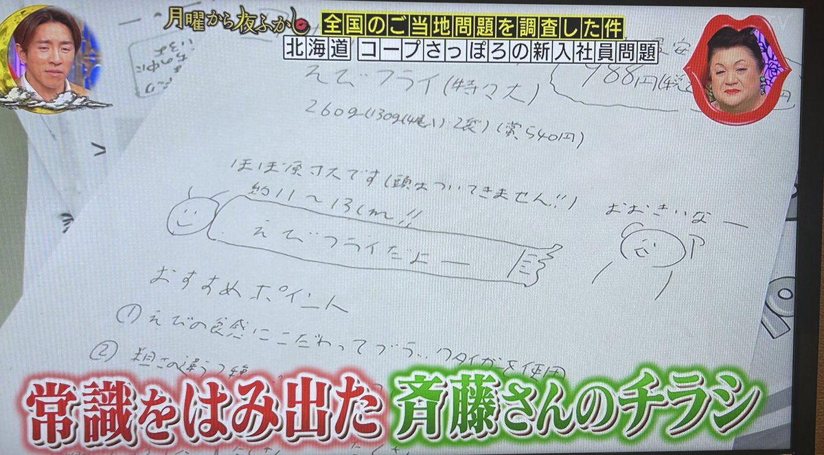 美大出身を唸らせて尚且つ入社までさせてしまった斉藤さん(のチラシ)に