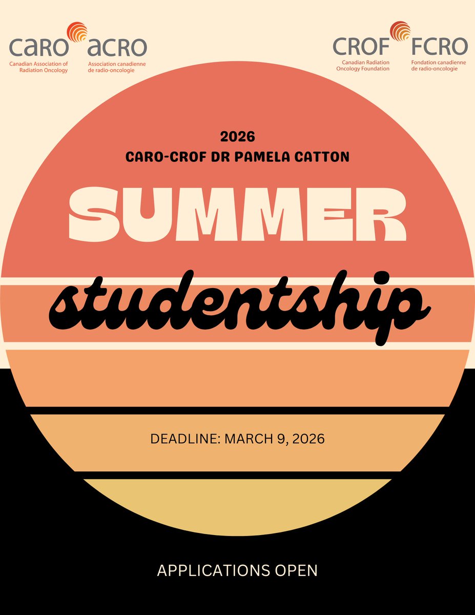 Canadian Radiation Oncology Foundation (CROF) tweet media