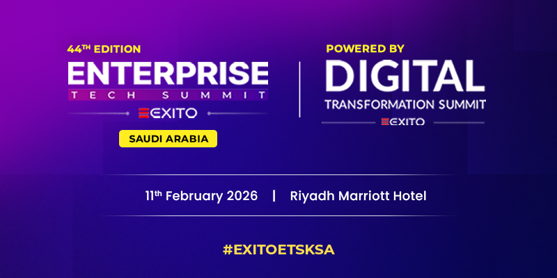 Enterprise Tech Summit Saudi Arabia 2026 – Driving a Smart, Connected Digital Economy

📅 Dates: February 11, 2026
📍 Location: Riyadh Marriott Hotel, Riyadh, Saudi Arabia

The Enterprise Tech Summit Saudi Arabia 2026 marks the 44th edition of Exito Media Concepts’ flagship