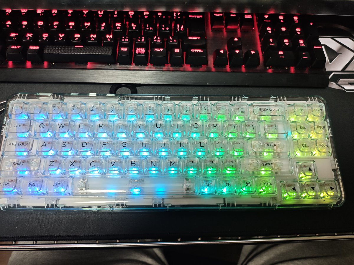 CatDanceHeart's tweet photo. うおおおおおおキーボードとスイッチ交換したらめちゃくちゃ記録更新した！！！！！！！ https://t.co/zjrZAaT0dg