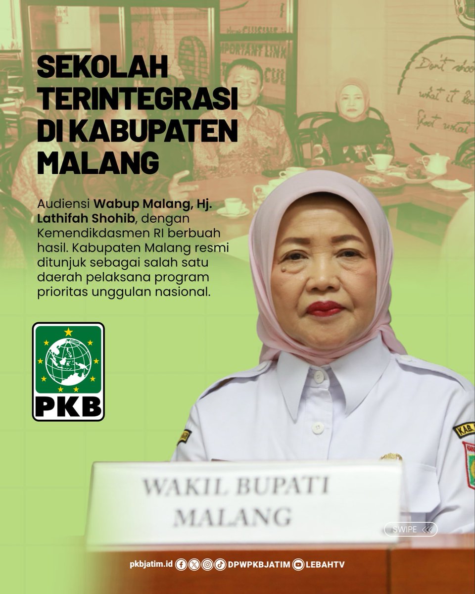 dpwpkbjatim_'s tweet image. Kabupaten Malang Siap Jadi Percontohan Sekolah Terintegrasi Nasional

Integrasi ini diharapkan menghadirkan sistem pendidikan yang lebih efisien, berkelanjutan, dan adaptif, sekaligus meningkatkan kualitas belajar anak-anak daerah.

#DPWPKBJatim #Pendidikan #SekolahTerintegrasi
