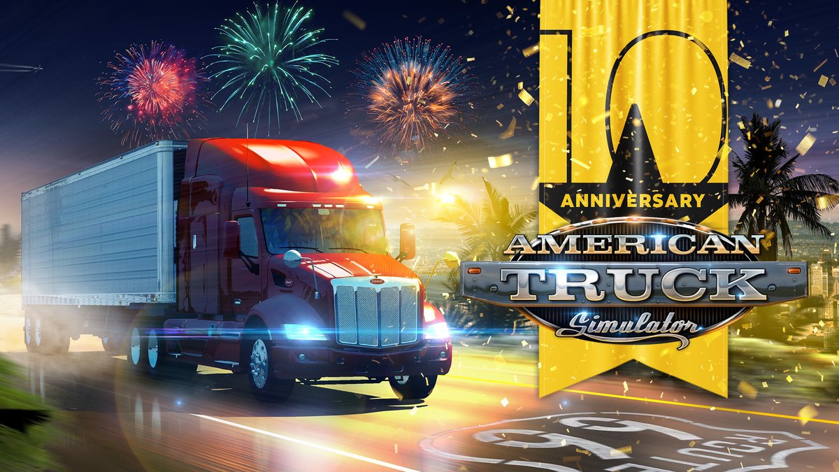 SCSsoftware's tweet image. A full decade on the road, and we couldn’t have done it without our #BestCommunityEver! ❤️

We’re celebrating all February with streams, giveaways, surprises &amp;amp; more. 🎁

Here’s to 10 years… and many more miles ahead! Happy haulin’! 🚚💨

Read more at 👉 blog.scssoft.com/2026/02/americ…