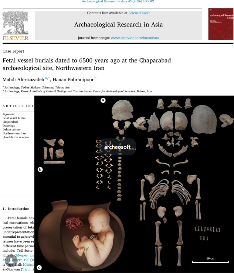 robertosaezm's tweet photo. Fetal vessel burials dated to 6500 years ago at the Chaparabad archaeological site, Northwestern Iran https://t.co/pVMHoMj48z https://t.co/RDZT3rjkaX