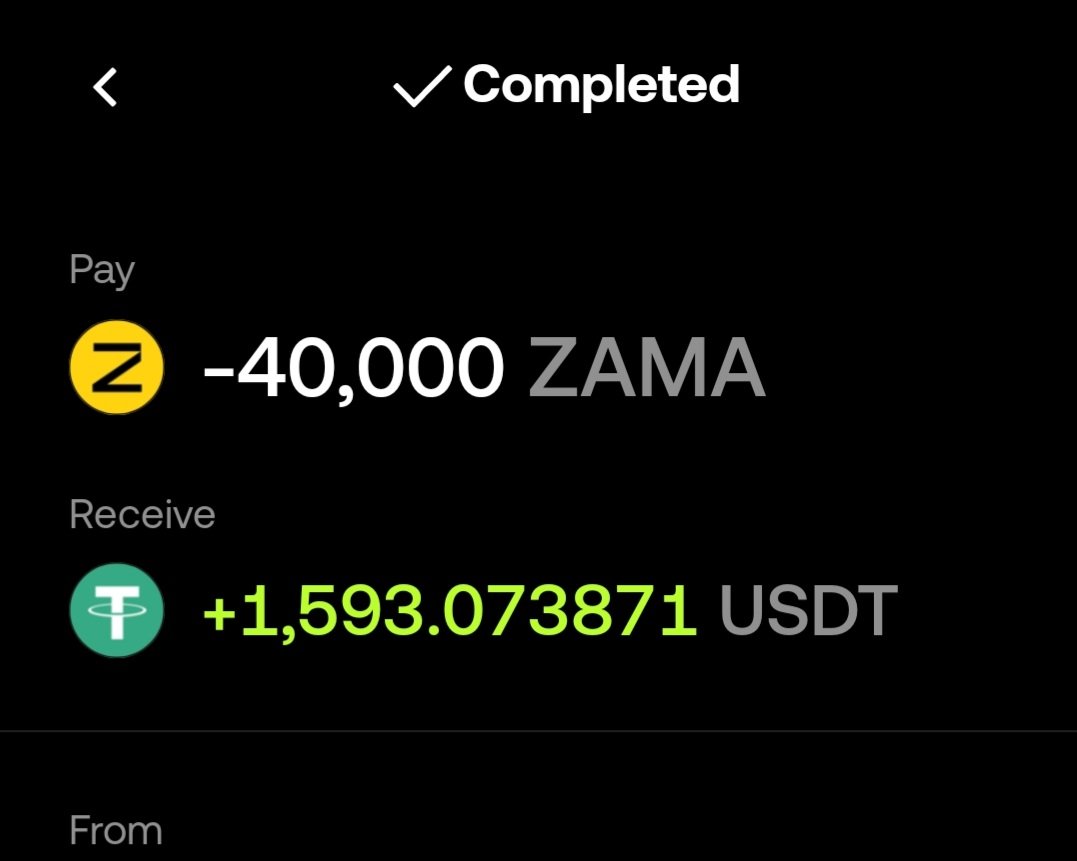 Zama cooked 🔥

Honestly, I was expecting a 2x, but <a href="/zama/">Zama</a> came through with an 8x for me and my fren <a href="/xYoungOldmanx/">YoungOldman</a>
Credit where it’s due solid launch execution, especially considering the overall bad market conditions.
I’m planning to buy back 50% on dips.

CT, what do you