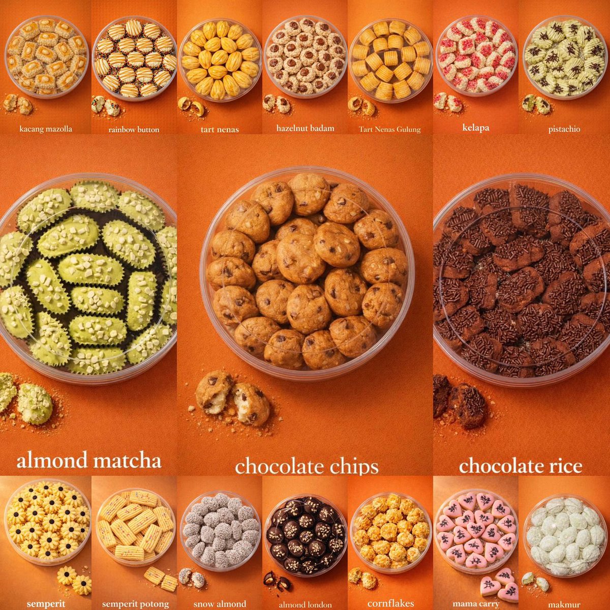 Hi! 

🍪 Biscuit Raya 2026 Preorders Are Now Open! 🍪
✨ Price: RM35 per container ✨
If you’re interested, feel free to DM to place order 😊

🍪 Preorder biskut Raya 2026 Kini Dibuka! 🍪
✨Harga Sebekas RM35✨
Berminat, boleh DM untuk buat tempahan awal 😊

Postage available