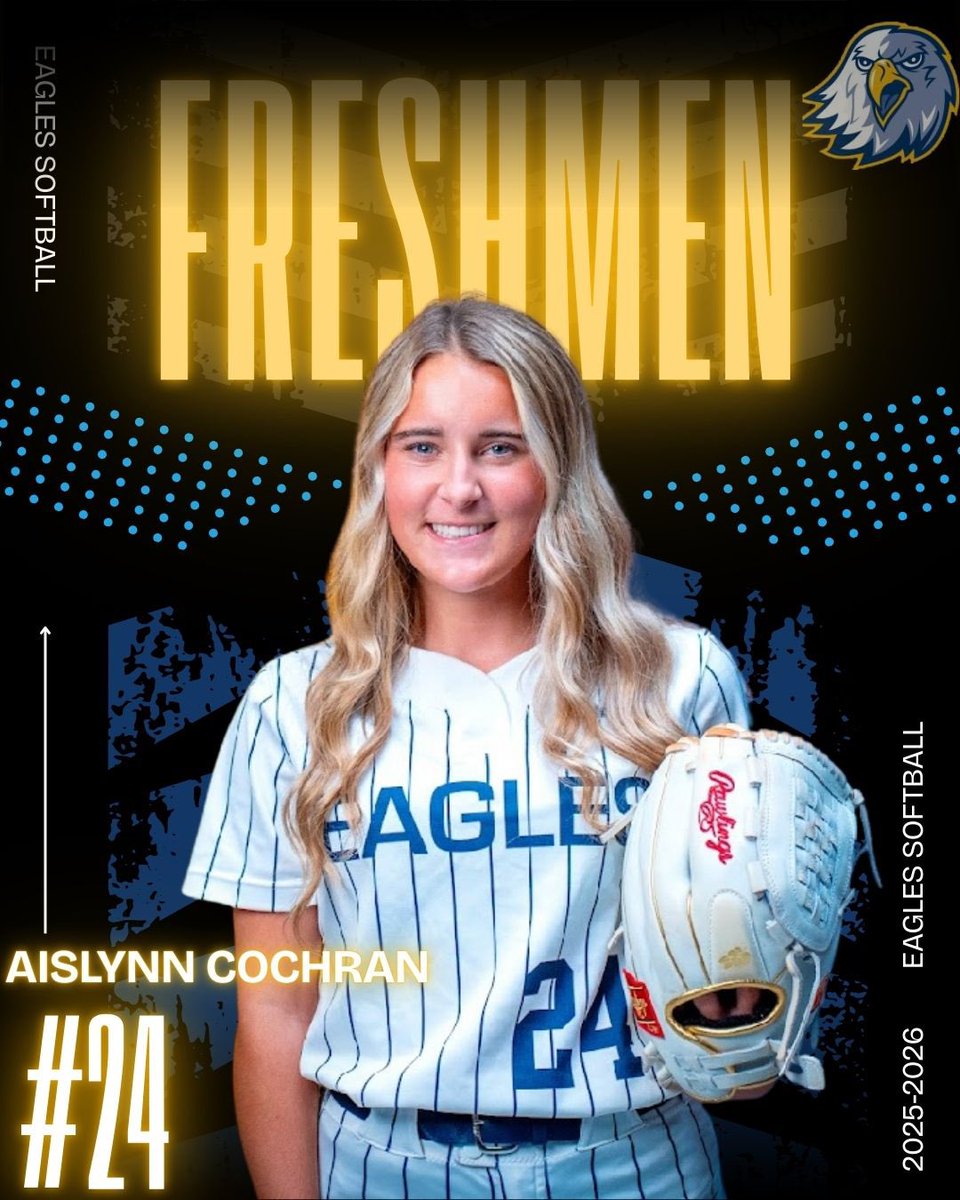 Meet the team 🦅

Aislynn Cochran #24: OF

Dawsonville, Georgia 

Go Eagles 🦅🦅🦅