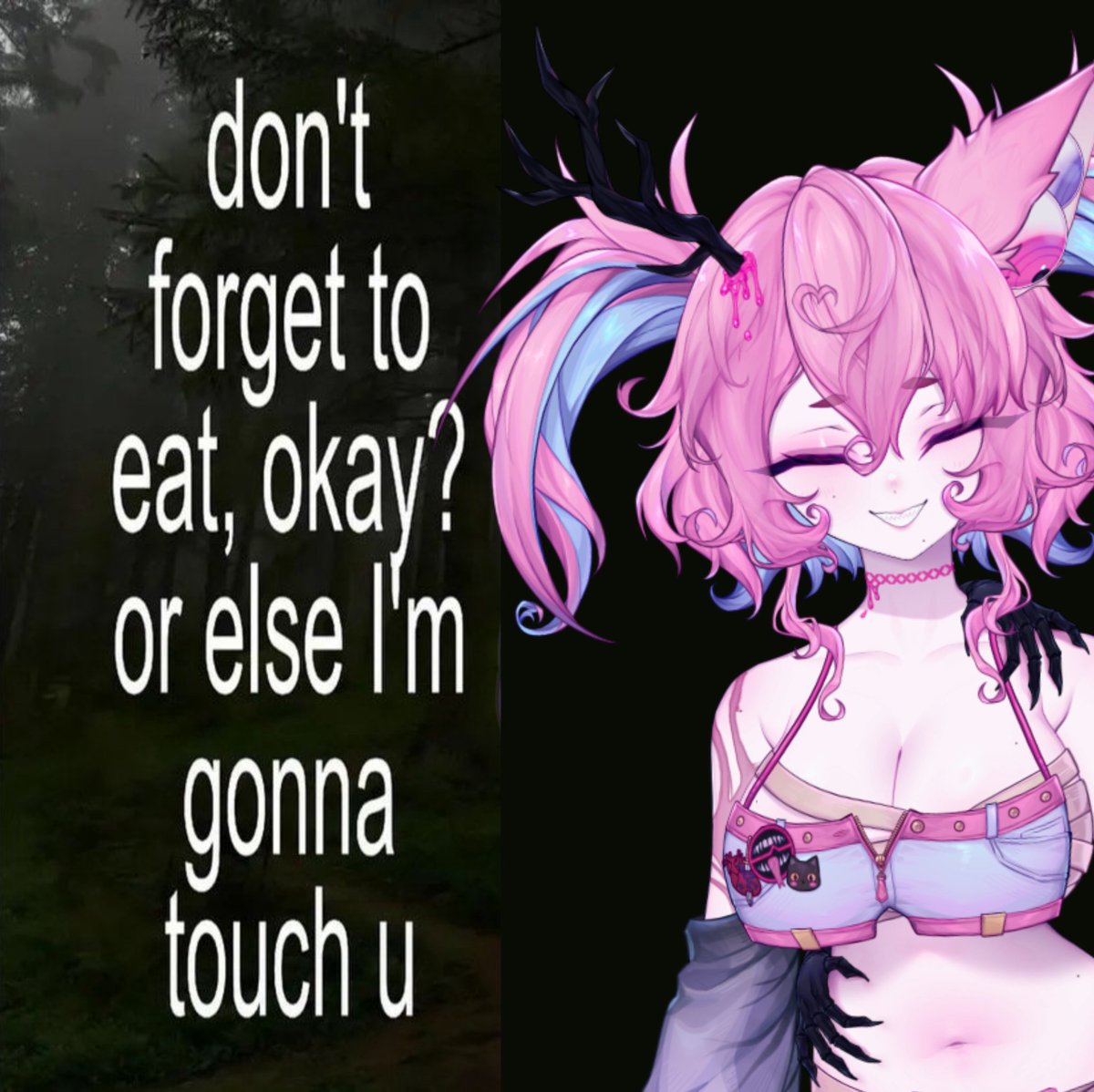 Gonna debut my new model today!
Make sure you eat and stay healthy or else she will touch you though.