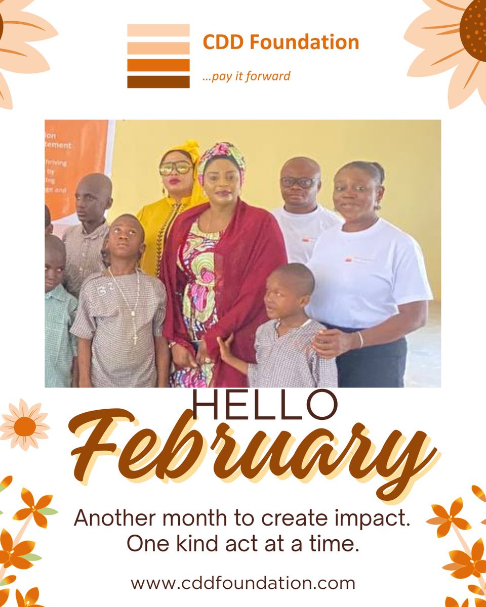 cddfoundation's tweet photo. A new month, a fresh chance to make a difference. Let’s keep paying it forward; one act of kindness at a time.

#PayItForward #NGO #NewMonth https://t.co/rCmxv4bzLI