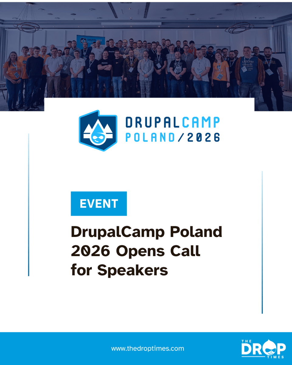 thedroptimes's tweet photo. 🎤 Got a Drupal story to share?

DrupalCamp Poland 2026 @DrupalCampPol  wants your session ideas—submit by March 31!

Event: May 16 in Wrocław.

🔗 https://t.co/rPT2OofT7D 

#Drupal #DrupalCampPoland #CFP #DevEvents https://t.co/4NDgfobUUy