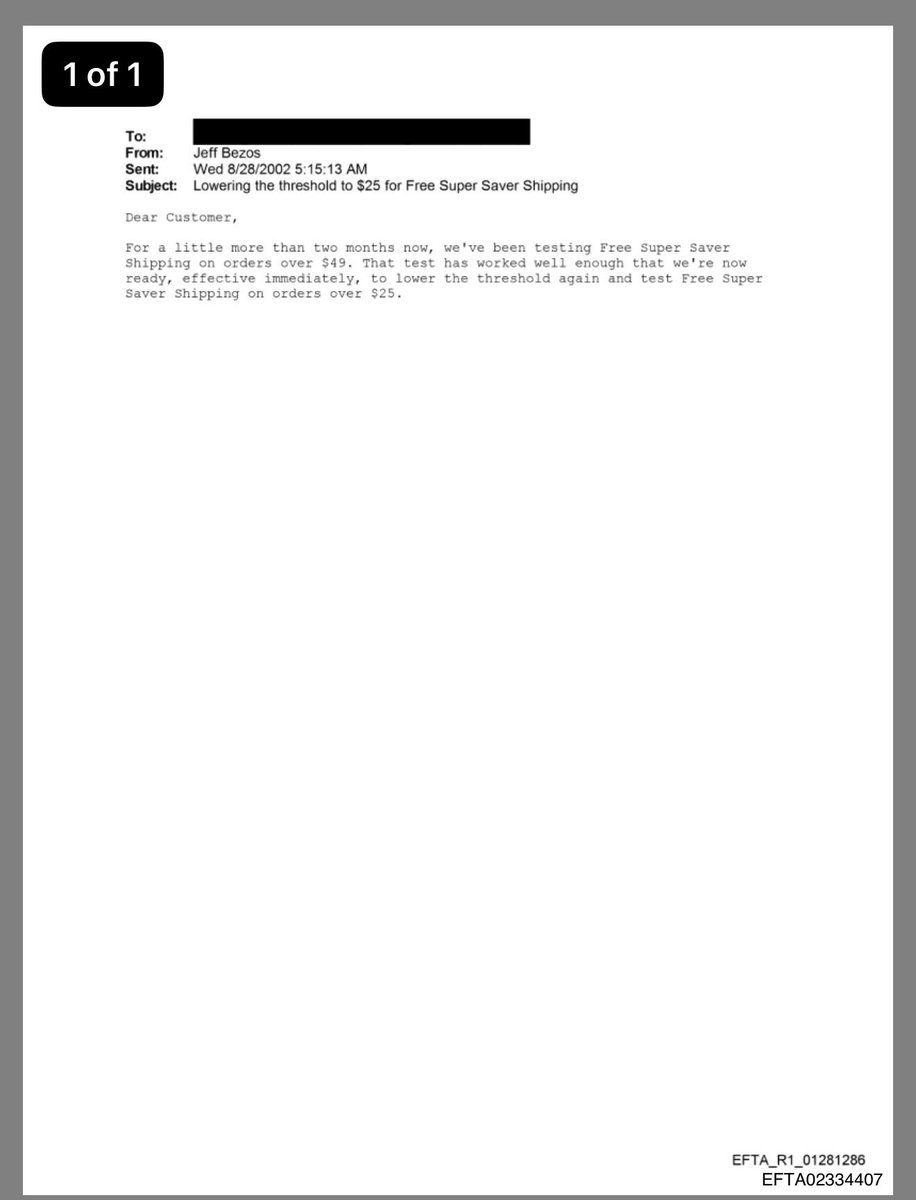 muri76483833's tweet image. Jeff Bezos is in the Epstein files

Source: EFTA02334407