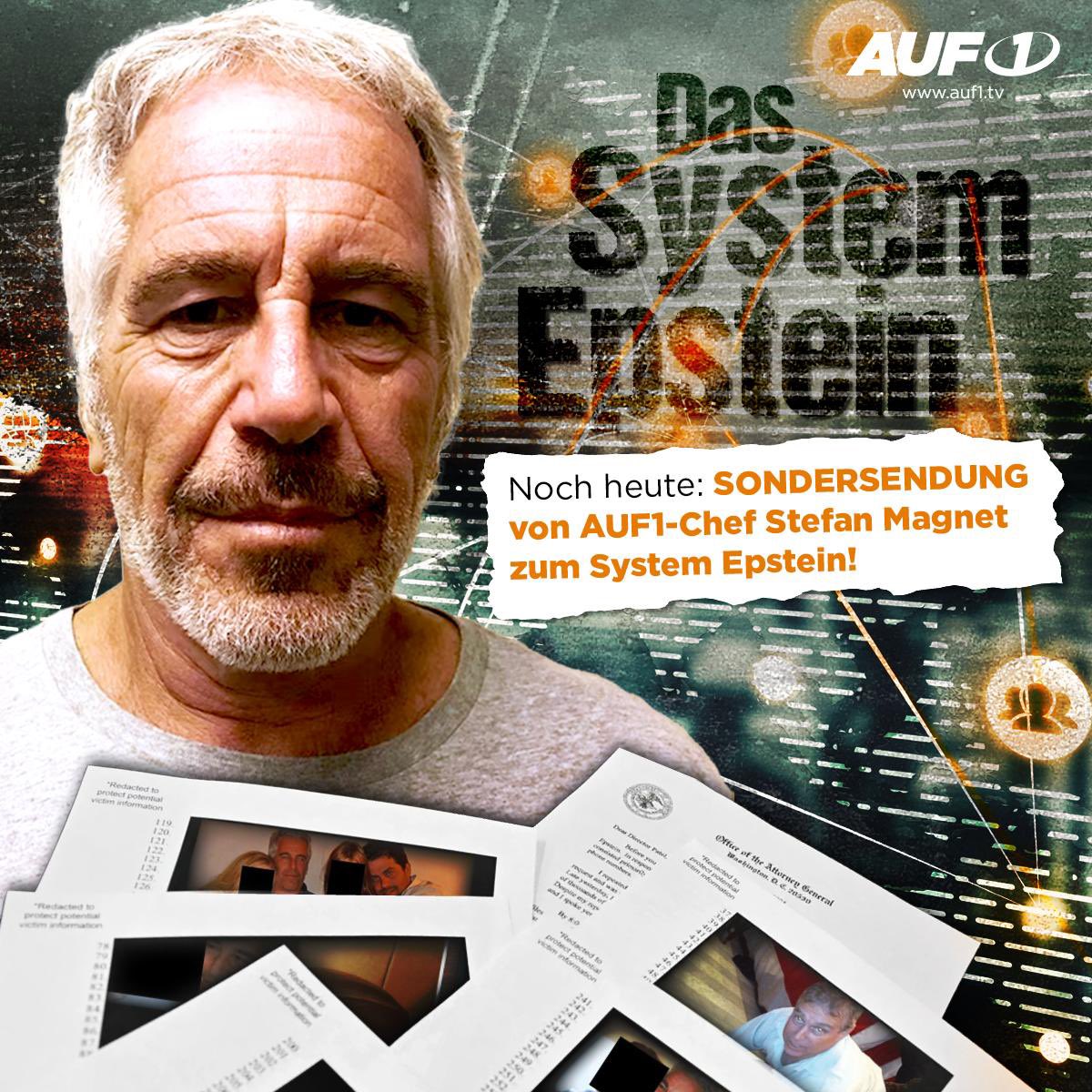AUF1-Sondersendung:⚠️Das System Epstein

Achtung – das ist absoluter Sprengstoff! Am Wochenende sind 3 Millionen neue Epstein-Akten vom US-Justizministerium freigegeben worden – Millionen Seiten, tausende Videos, hunderttausende Bilder. Der blanke Horror wird sichtbar!