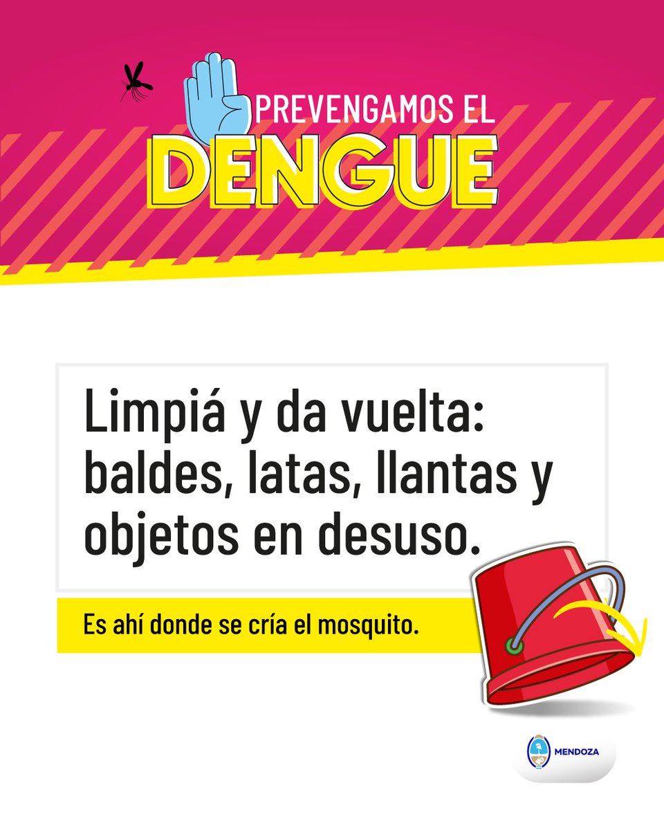 🦟 ¡No bajemos la guardia!

Recordá que tras las lluvias, es crucial revisar y eliminar cualquier agua acumulada en nuestros hogares y alrededores (macetas, neumáticos, recipientes). Si tenés pileta, mantenela clorada.

El agua estancada es el criadero perfecto para el mosquito